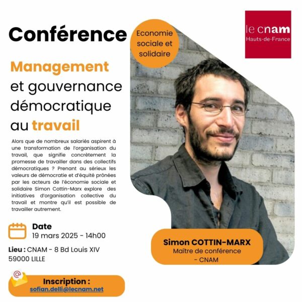 Conférence sur le thème du management et de la gouvernance démocratique au travail