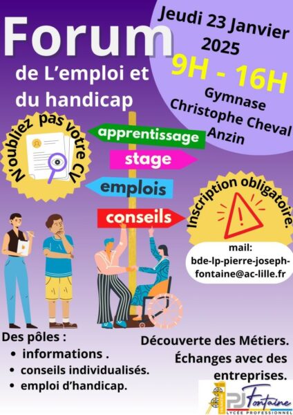 Forum formations apprentissage, emploi, handicap