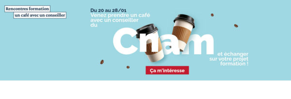 Rencontres formation, un café avec un conseiller pour vous accompagner dans vos projets, reprise ou poursuite d'études, VAE, bilan de compétences