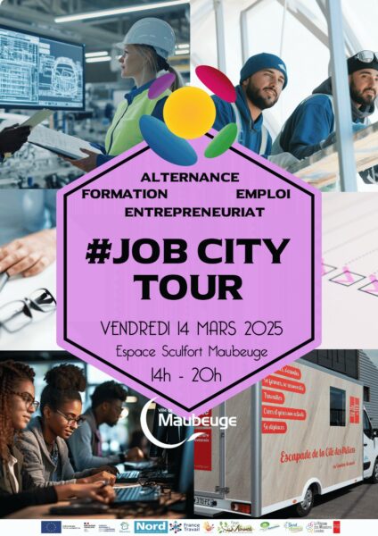 job city tour, forum emploi et formations à Maubeuge